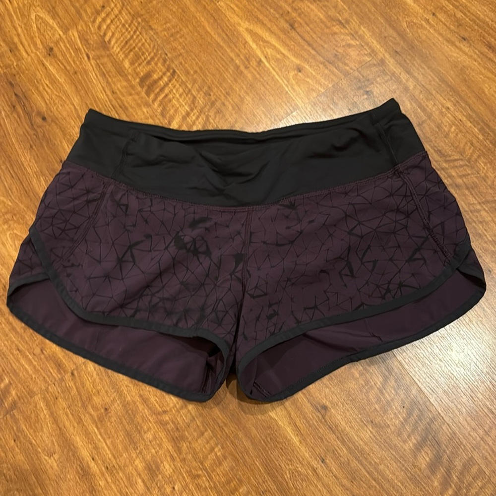 lululemon speed shorts size 6